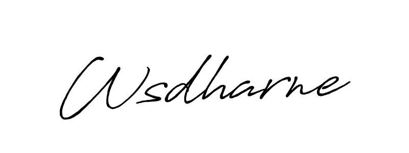 The best way (Antro_Vectra_Bolder) to make a short signature is to pick only two or three words in your name. The name Wsdharne include a total of six letters. For converting this name. Wsdharne signature style 7 images and pictures png