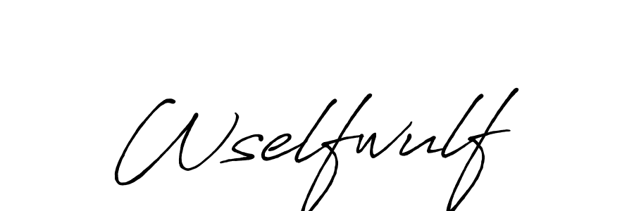 Similarly Antro_Vectra_Bolder is the best handwritten signature design. Signature creator online .You can use it as an online autograph creator for name Wselfwulf. Wselfwulf signature style 7 images and pictures png