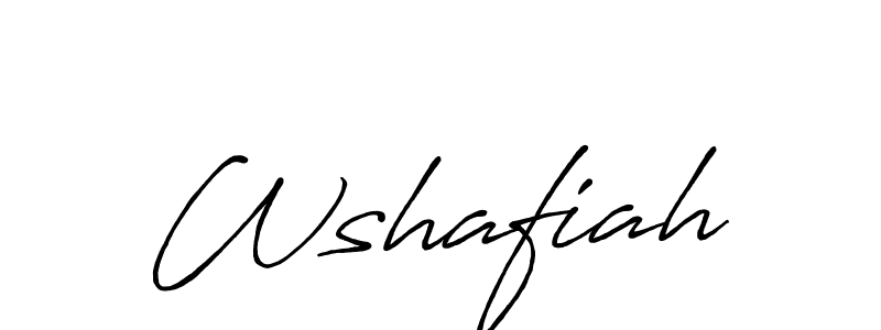 It looks lik you need a new signature style for name Wshafiah. Design unique handwritten (Antro_Vectra_Bolder) signature with our free signature maker in just a few clicks. Wshafiah signature style 7 images and pictures png