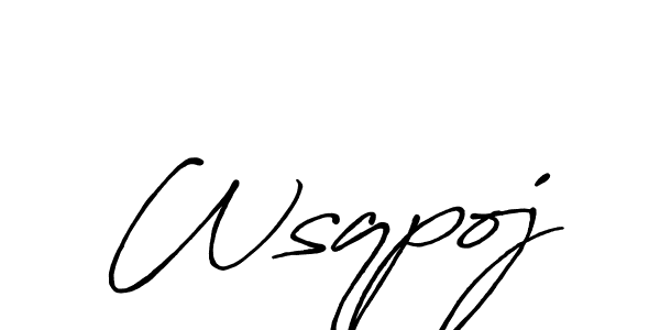 Design your own signature with our free online signature maker. With this signature software, you can create a handwritten (Antro_Vectra_Bolder) signature for name Wsqpoj. Wsqpoj signature style 7 images and pictures png