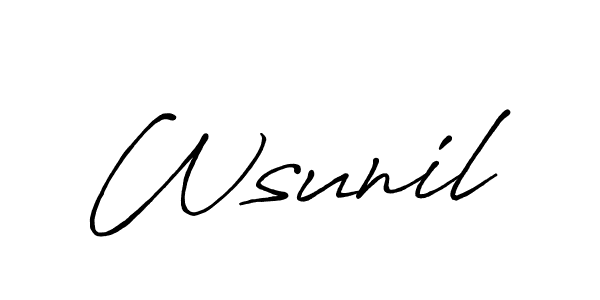 Here are the top 10 professional signature styles for the name Wsunil. These are the best autograph styles you can use for your name. Wsunil signature style 7 images and pictures png