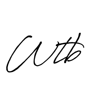 Also we have Wtb name is the best signature style. Create professional handwritten signature collection using Antro_Vectra_Bolder autograph style. Wtb signature style 7 images and pictures png