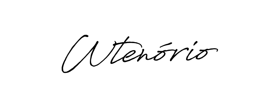 Similarly Antro_Vectra_Bolder is the best handwritten signature design. Signature creator online .You can use it as an online autograph creator for name Wtenório. Wtenório signature style 7 images and pictures png