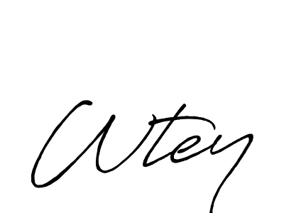 Make a beautiful signature design for name Wtey. Use this online signature maker to create a handwritten signature for free. Wtey signature style 7 images and pictures png