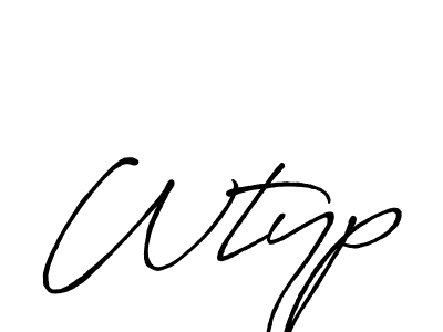 How to Draw Wtyp signature style? Antro_Vectra_Bolder is a latest design signature styles for name Wtyp. Wtyp signature style 7 images and pictures png