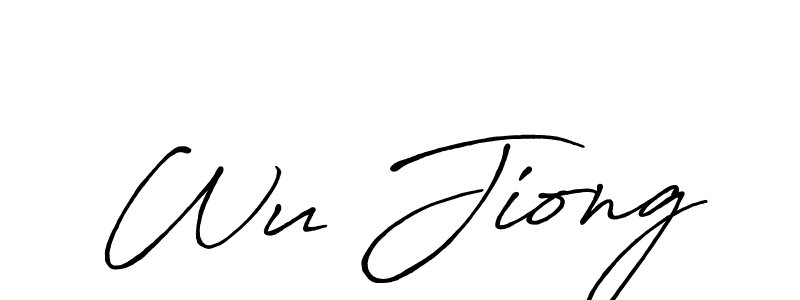 The best way (Antro_Vectra_Bolder) to make a short signature is to pick only two or three words in your name. The name Wu Jiong include a total of six letters. For converting this name. Wu Jiong signature style 7 images and pictures png