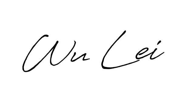 It looks lik you need a new signature style for name Wu Lei. Design unique handwritten (Antro_Vectra_Bolder) signature with our free signature maker in just a few clicks. Wu Lei signature style 7 images and pictures png