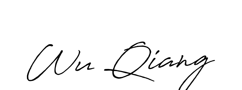 You should practise on your own different ways (Antro_Vectra_Bolder) to write your name (Wu Qiang) in signature. don't let someone else do it for you. Wu Qiang signature style 7 images and pictures png