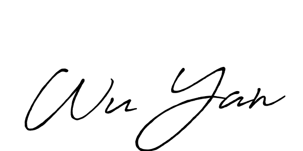 if you are searching for the best signature style for your name Wu Yan. so please give up your signature search. here we have designed multiple signature styles  using Antro_Vectra_Bolder. Wu Yan signature style 7 images and pictures png