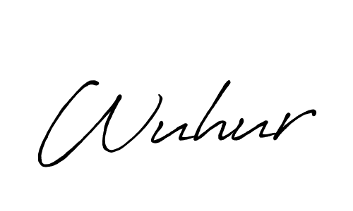 How to make Wuhur signature? Antro_Vectra_Bolder is a professional autograph style. Create handwritten signature for Wuhur name. Wuhur signature style 7 images and pictures png
