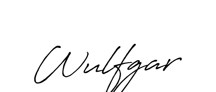 Make a beautiful signature design for name Wulfgar. With this signature (Antro_Vectra_Bolder) style, you can create a handwritten signature for free. Wulfgar signature style 7 images and pictures png
