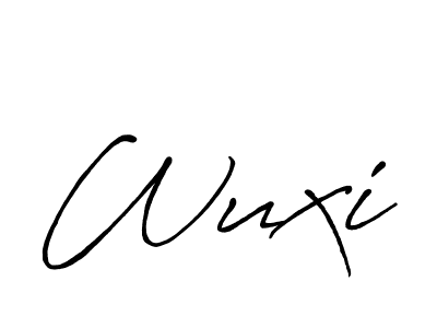 Similarly Antro_Vectra_Bolder is the best handwritten signature design. Signature creator online .You can use it as an online autograph creator for name Wuxi. Wuxi signature style 7 images and pictures png