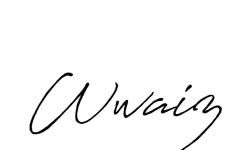 Create a beautiful signature design for name Wwaiz. With this signature (Antro_Vectra_Bolder) fonts, you can make a handwritten signature for free. Wwaiz signature style 7 images and pictures png