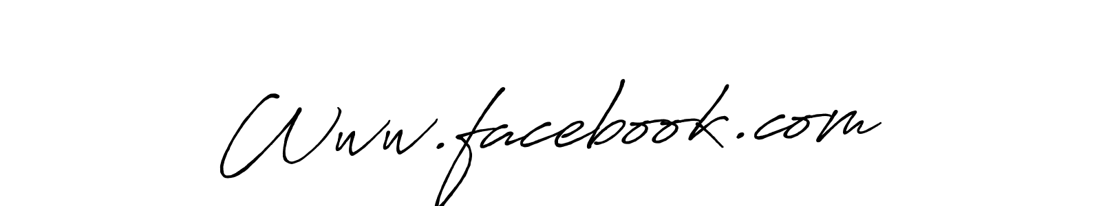 Make a beautiful signature design for name Www.facebook.com. With this signature (Antro_Vectra_Bolder) style, you can create a handwritten signature for free. Www.facebook.com signature style 7 images and pictures png