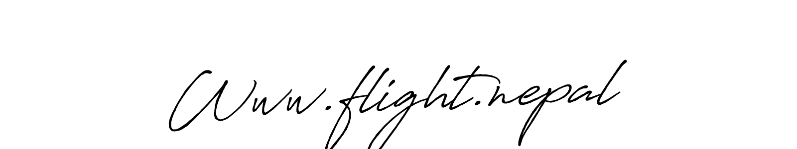 Use a signature maker to create a handwritten signature online. With this signature software, you can design (Antro_Vectra_Bolder) your own signature for name Www.flight.nepal. Www.flight.nepal signature style 7 images and pictures png