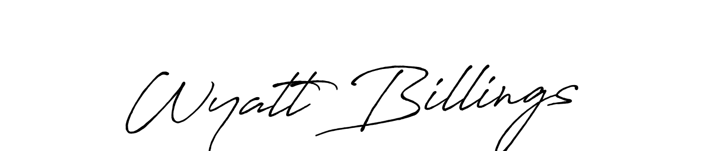 Once you've used our free online signature maker to create your best signature Antro_Vectra_Bolder style, it's time to enjoy all of the benefits that Wyatt Billings name signing documents. Wyatt Billings signature style 7 images and pictures png