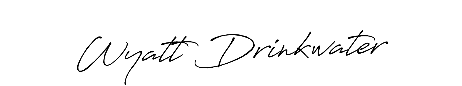 How to Draw Wyatt Drinkwater signature style? Antro_Vectra_Bolder is a latest design signature styles for name Wyatt Drinkwater. Wyatt Drinkwater signature style 7 images and pictures png