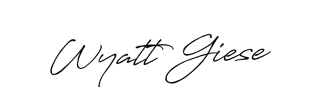 Similarly Antro_Vectra_Bolder is the best handwritten signature design. Signature creator online .You can use it as an online autograph creator for name Wyatt Giese. Wyatt Giese signature style 7 images and pictures png