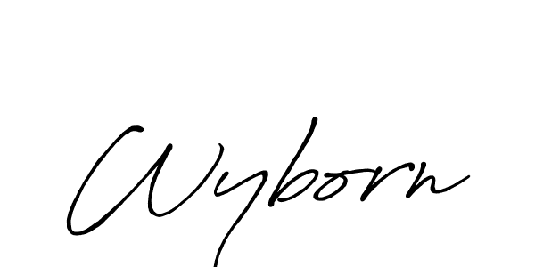 Also You can easily find your signature by using the search form. We will create Wyborn name handwritten signature images for you free of cost using Antro_Vectra_Bolder sign style. Wyborn signature style 7 images and pictures png