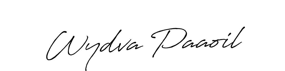 Also we have Wydva Paaoil name is the best signature style. Create professional handwritten signature collection using Antro_Vectra_Bolder autograph style. Wydva Paaoil signature style 7 images and pictures png