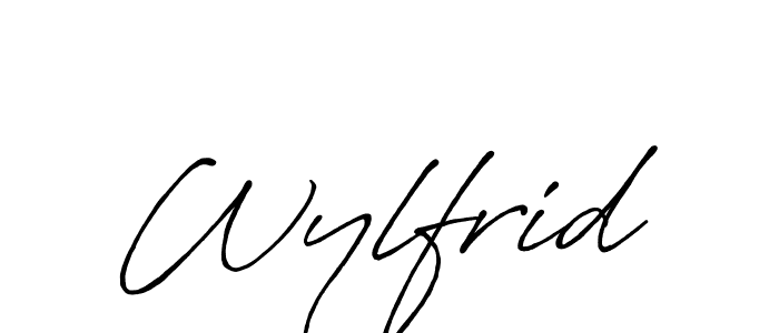 Also we have Wylfrid name is the best signature style. Create professional handwritten signature collection using Antro_Vectra_Bolder autograph style. Wylfrid signature style 7 images and pictures png