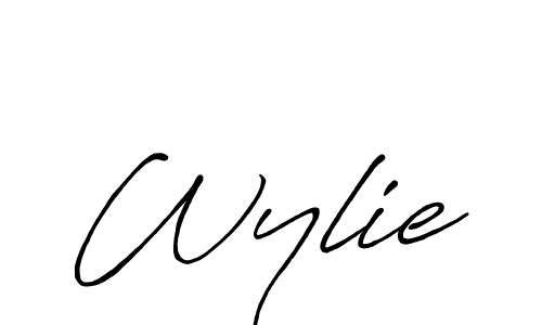 Use a signature maker to create a handwritten signature online. With this signature software, you can design (Antro_Vectra_Bolder) your own signature for name Wylie. Wylie signature style 7 images and pictures png