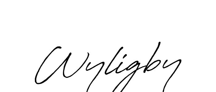 Wyligby stylish signature style. Best Handwritten Sign (Antro_Vectra_Bolder) for my name. Handwritten Signature Collection Ideas for my name Wyligby. Wyligby signature style 7 images and pictures png