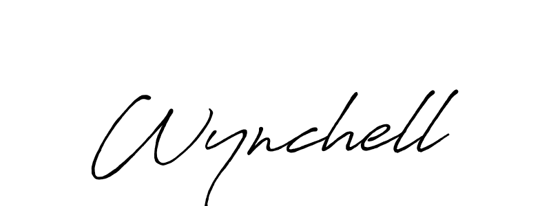 How to make Wynchell signature? Antro_Vectra_Bolder is a professional autograph style. Create handwritten signature for Wynchell name. Wynchell signature style 7 images and pictures png