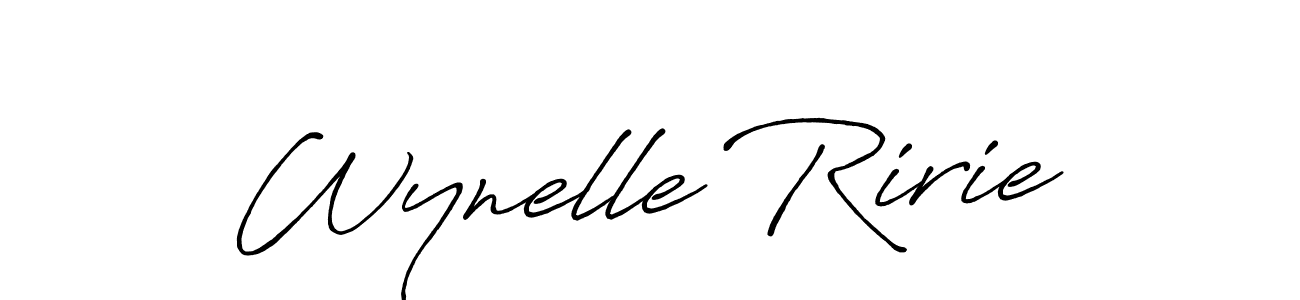 Antro_Vectra_Bolder is a professional signature style that is perfect for those who want to add a touch of class to their signature. It is also a great choice for those who want to make their signature more unique. Get Wynelle Ririe name to fancy signature for free. Wynelle Ririe signature style 7 images and pictures png