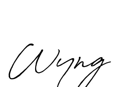 This is the best signature style for the Wyng name. Also you like these signature font (Antro_Vectra_Bolder). Mix name signature. Wyng signature style 7 images and pictures png