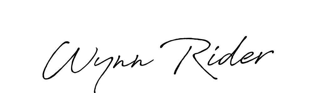 Create a beautiful signature design for name Wynn Rider. With this signature (Antro_Vectra_Bolder) fonts, you can make a handwritten signature for free. Wynn Rider signature style 7 images and pictures png