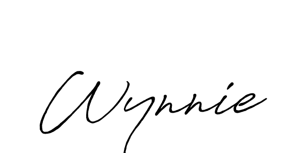Create a beautiful signature design for name Wynnie. With this signature (Antro_Vectra_Bolder) fonts, you can make a handwritten signature for free. Wynnie signature style 7 images and pictures png