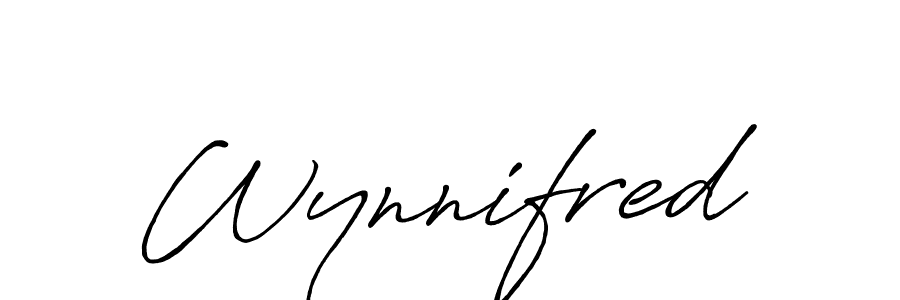The best way (Antro_Vectra_Bolder) to make a short signature is to pick only two or three words in your name. The name Wynnifred include a total of six letters. For converting this name. Wynnifred signature style 7 images and pictures png