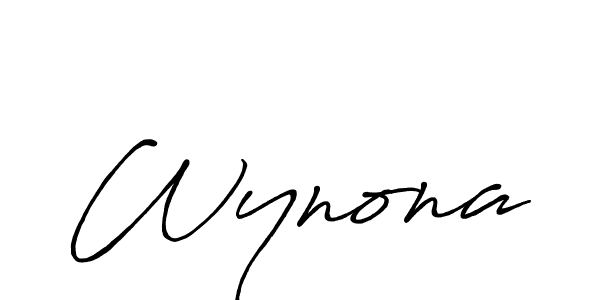 Here are the top 10 professional signature styles for the name Wynona. These are the best autograph styles you can use for your name. Wynona signature style 7 images and pictures png