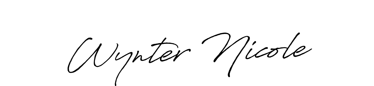 See photos of Wynter Nicole official signature by Spectra . Check more albums & portfolios. Read reviews & check more about Antro_Vectra_Bolder font. Wynter Nicole signature style 7 images and pictures png