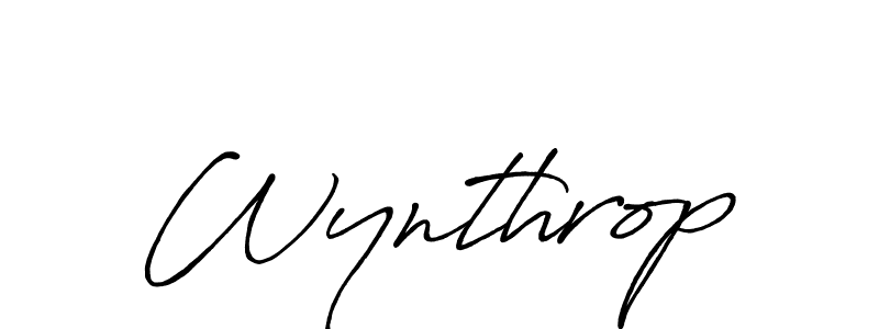 You should practise on your own different ways (Antro_Vectra_Bolder) to write your name (Wynthrop) in signature. don't let someone else do it for you. Wynthrop signature style 7 images and pictures png