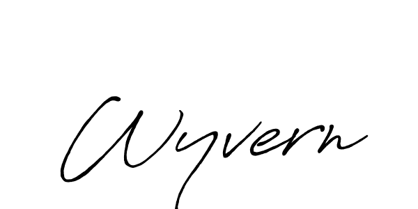 Use a signature maker to create a handwritten signature online. With this signature software, you can design (Antro_Vectra_Bolder) your own signature for name Wyvern. Wyvern signature style 7 images and pictures png