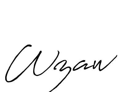 Make a beautiful signature design for name Wzaw. Use this online signature maker to create a handwritten signature for free. Wzaw signature style 7 images and pictures png