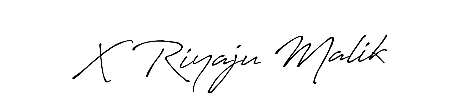 Antro_Vectra_Bolder is a professional signature style that is perfect for those who want to add a touch of class to their signature. It is also a great choice for those who want to make their signature more unique. Get X  Riyaju Malik name to fancy signature for free. X  Riyaju Malik signature style 7 images and pictures png
