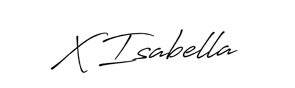 Make a beautiful signature design for name X Isabella. With this signature (Antro_Vectra_Bolder) style, you can create a handwritten signature for free. X Isabella signature style 7 images and pictures png