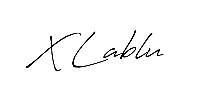 Make a beautiful signature design for name X Lablu. With this signature (Antro_Vectra_Bolder) style, you can create a handwritten signature for free. X Lablu signature style 7 images and pictures png