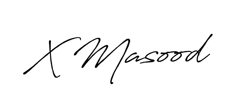 How to make X Masood signature? Antro_Vectra_Bolder is a professional autograph style. Create handwritten signature for X Masood name. X Masood signature style 7 images and pictures png