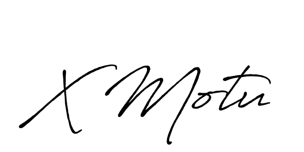 How to make X Motu name signature. Use Antro_Vectra_Bolder style for creating short signs online. This is the latest handwritten sign. X Motu signature style 7 images and pictures png