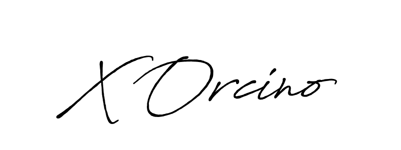 Also we have X Orcino name is the best signature style. Create professional handwritten signature collection using Antro_Vectra_Bolder autograph style. X Orcino signature style 7 images and pictures png