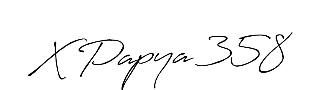 It looks lik you need a new signature style for name X Papya 358. Design unique handwritten (Antro_Vectra_Bolder) signature with our free signature maker in just a few clicks. X Papya 358 signature style 7 images and pictures png