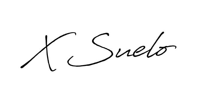Also we have X Suelo name is the best signature style. Create professional handwritten signature collection using Antro_Vectra_Bolder autograph style. X Suelo signature style 7 images and pictures png
