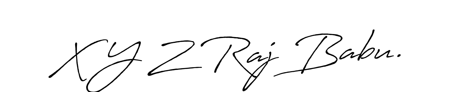How to make X Y Z Raj Babu. name signature. Use Antro_Vectra_Bolder style for creating short signs online. This is the latest handwritten sign. X Y Z Raj Babu. signature style 7 images and pictures png