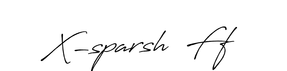 You should practise on your own different ways (Antro_Vectra_Bolder) to write your name (X-sparsh  Ff) in signature. don't let someone else do it for you. X-sparsh  Ff signature style 7 images and pictures png