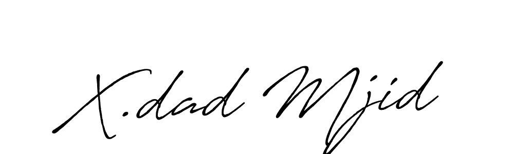 How to make X.dad Mjid name signature. Use Antro_Vectra_Bolder style for creating short signs online. This is the latest handwritten sign. X.dad Mjid signature style 7 images and pictures png