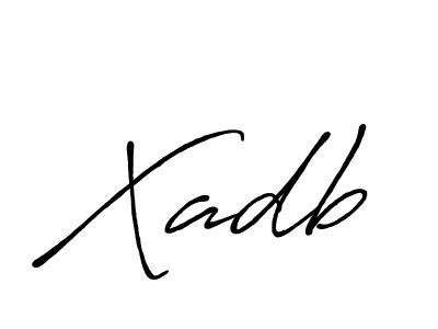 Design your own signature with our free online signature maker. With this signature software, you can create a handwritten (Antro_Vectra_Bolder) signature for name Xadb. Xadb signature style 7 images and pictures png